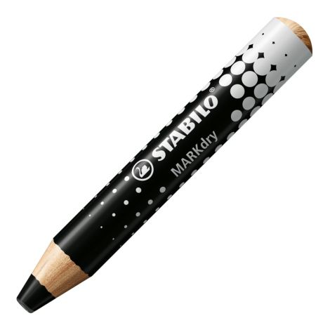 Suchý popisovač na tabuľu a flipchart - STABILO MARKdry - čierna