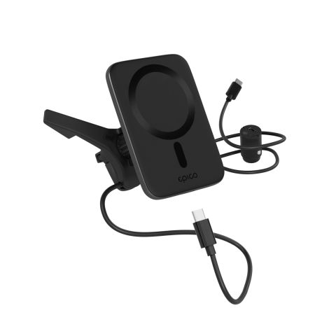 Epico Qi2 Mag+ ultra tenká autonabíjačka - čierna 9915101300252