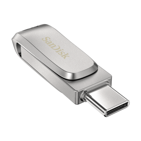 SanDisk Ultra Dual Drive Luxe/128GB/USB 3.1/USB-A + USB-C/Strieborná SDDDC4-128G-G46