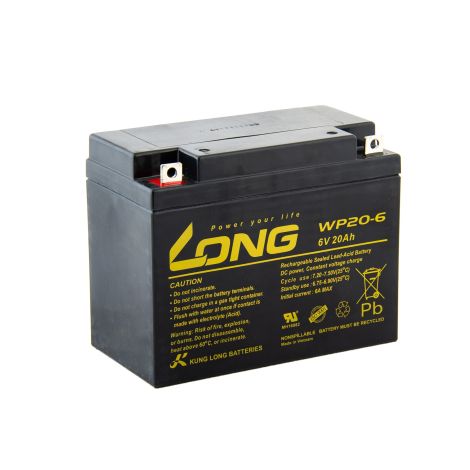 LONG batéria 6V 20Ah F3 (WP20-6) PBLO-6V020-F3A