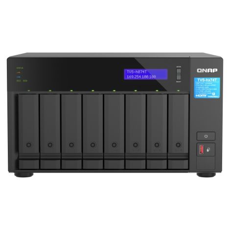 QNAP TVS-h874T-i7-32G (12core, ZFS, 32GB RAM, 8x SATA, 2x M.2 NVMe, 2x 2,5GbE, 2x Thunderbolt 4) TVS-h874T-i7-32G