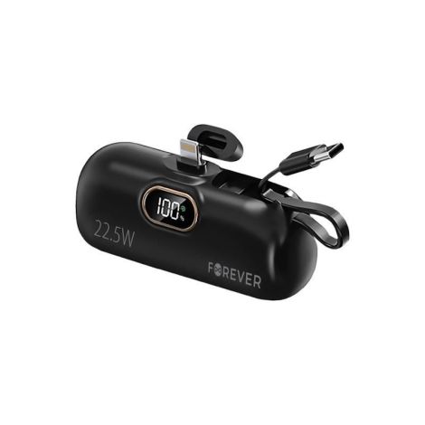 Powerbanka Forever MTB-100 5000mAh 22,5W Lightning čierna GSM182133