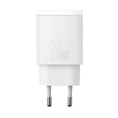 Baseus CCXJ-B02 Compact Quick Nabíjačka USB/USB-C 20W White 6953156207240