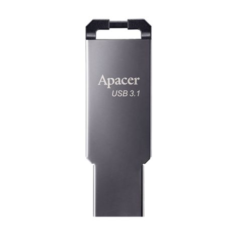Apacer USB flash disk, USB 3.0, 64GB, AH360, strieborný, AP64GAH360A-1, s pútkom