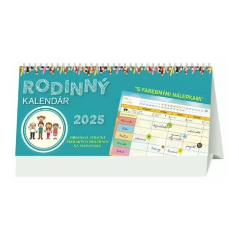 Stolový kalendár stĺpcový - Rodinný kalendár 2025