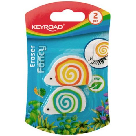 Guma univerzálna KEYROAD slimák, blister 2 ks, mix farieb 