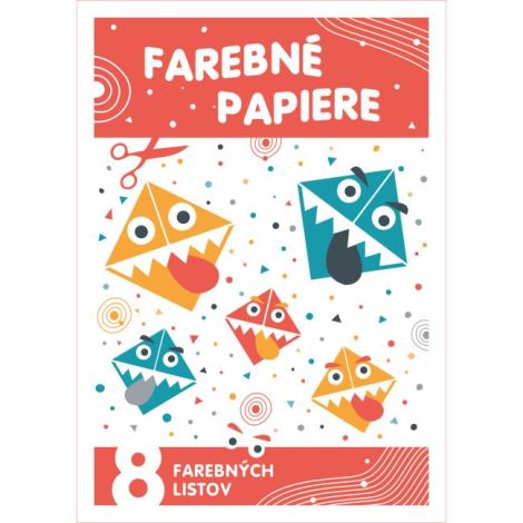 Farebný papier A4 8 listov 