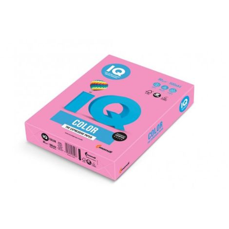 Farebný papier IQ color neónovo ružový NEOPI, A4, 80g 