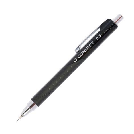 Mikroceruzka Q-CONNECT s kovovým mechanizmom 0,5 mm čierna 