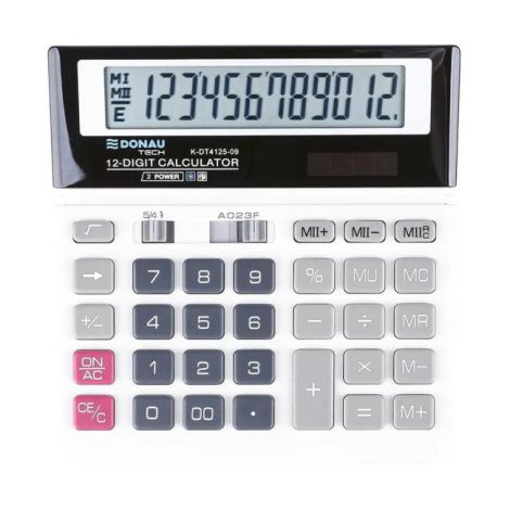 Kalkulačka Donau Tech K-DT4125 biela 