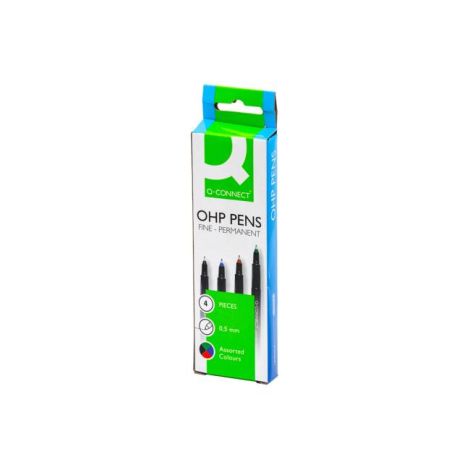 Sada permanentných popisovačov Q-CONNECT F 4S 0,5mm 