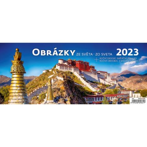 Stolový kalendár Obrázky zo sveta 2024