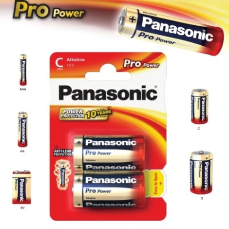 Alkalická batéria C Panasonic Pro Power LR14 2ks 09832