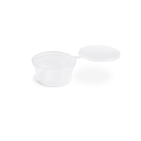 Dressingová miska (PP)  s viečkom priehľadná Ø50mm 30ml [100 ks]
