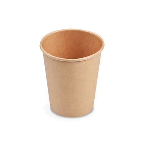 Papierový pohár (FSC Mix/PE) kraft Ø80mm 280ml `0,2L/8oz/M` [50 ks]