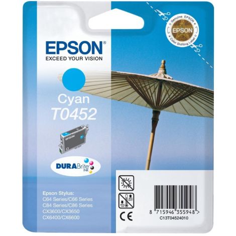 Cartridge Epson T0452, azúrová (cyan), originál