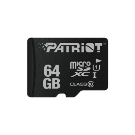 Patriot/micro SDHC/64 GB/80 MBps/UHS-I U1 / Class 10 PSF64GMDC10