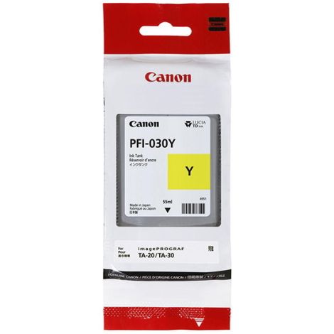 Cartridge Canon PFI-030Y, 3492C001, žltá (yellow), originál