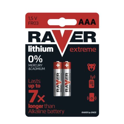 Lítiová batéria RAVER 2x AAA 1321112000