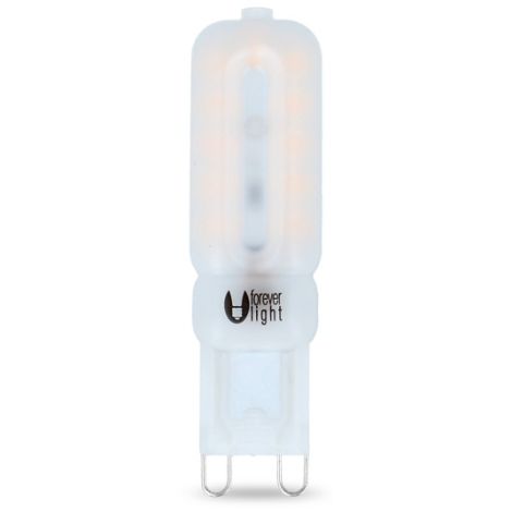 LED žiarovka G9, 5W, 230V, 3000K, biela teplá mliečna