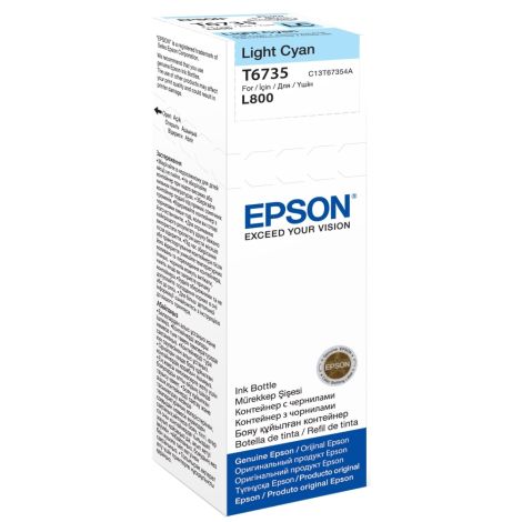 Cartridge Epson T6735, svetlá azúrová (light cyan), originál