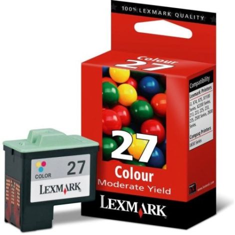 Cartridge Lexmark 10NX227E no. 27, farebná (tricolor), originál