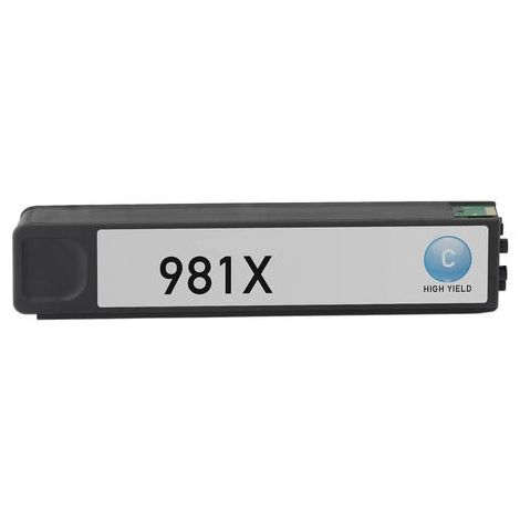 Cartridge HP 981X, L0R09A, azúrová (cyan), alternatívny