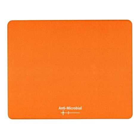 Podložka pod myš, Polyprolylén, oranžová, 24x19cm, 0.4mm, Logo, antimikrobiál.