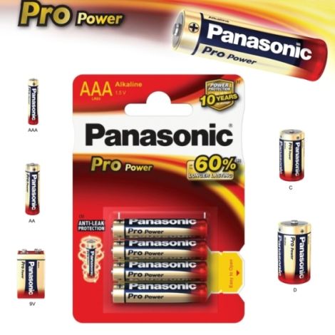 Alkalická batéria AAA Panasonic Pro Power LR03 4ks 09738