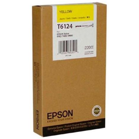 Cartridge Epson T6124, žltá (yellow), originál