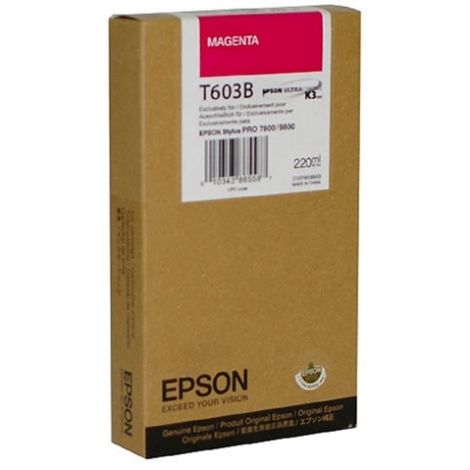 Cartridge Epson T603B, purpurová (magenta), originál