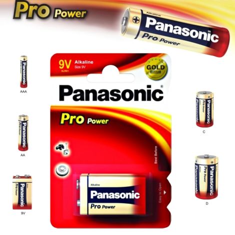 Alkalická batéria 9V Panasonic Pro Power 6LR61 09894