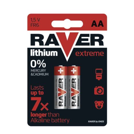 Lítiová batéria RAVER 2x AA 1321212000