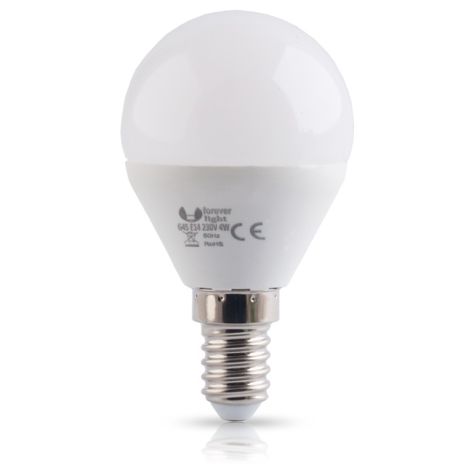 LED žiarovka E14, 4W, 230V, 3000K, biela teplá