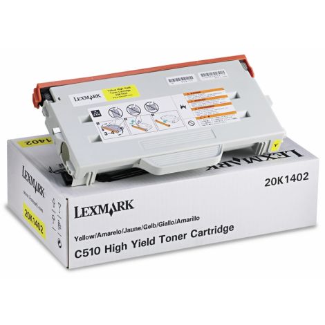 Toner Lexmark 20K1402 (C510), žltá (yellow), originál