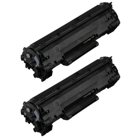 Toner Canon 728, CRG-728, dvojbalenie, čierna (black), alternatívny