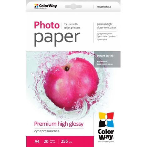 Fotopapier - A4 / 255g - premium, lesklý, 20 ks v balení