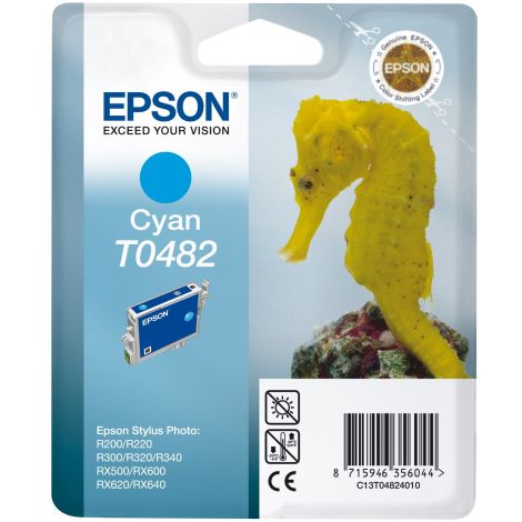 Cartridge Epson T0482, azúrová (cyan), originál