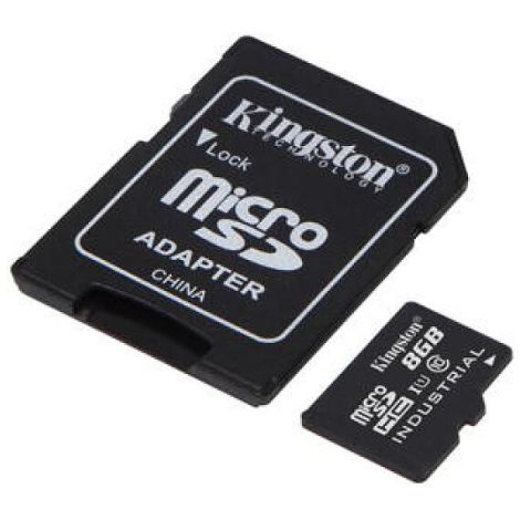 Kingston Industrial/micro SDHC/8GB/100MBps/UHS-I U3/Class 10/+ Adaptér SDCIT2/8GB