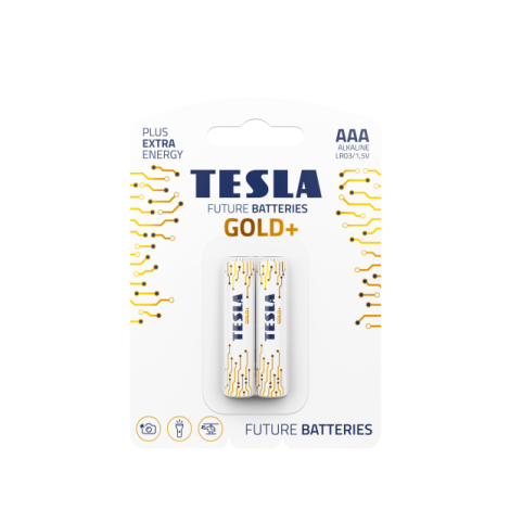 TESLA - batéria AAA GOLD+, 2ks, LR03 12030220