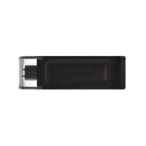 Kingston USB flash disk, USB 3.0, 32GB, DataTraveler 70, čierny, DT70/32GB, USB C