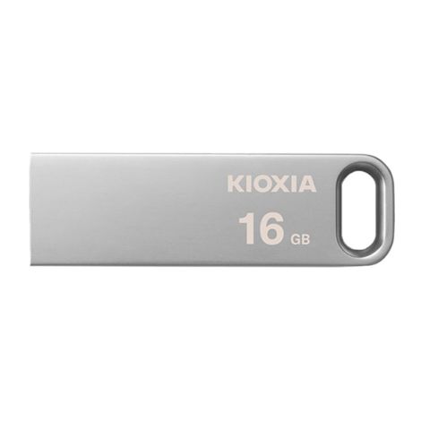 Kioxia USB flash disk, USB 3.0, 16GB, Biwako U366, Biwako U366, strieborný, LU366S016GG4, USB A