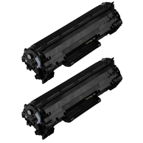 Toner Canon 726, CRG-726, dvojbalenie, čierna (black), alternatívny