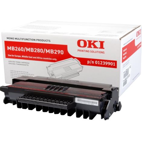 Toner OKI 01239901 (MB260, MB280, MB290), čierna (black), originál