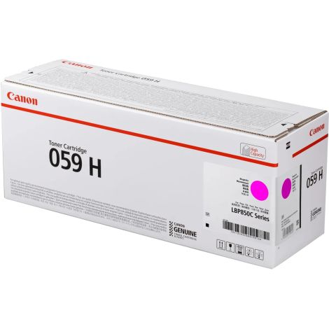 Toner Canon 059H M, CRG-059H M, 3625C001, purpurová (magenta), originál
