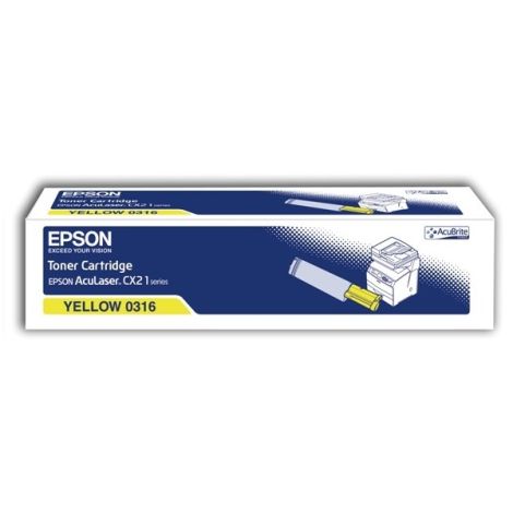 Toner Epson C13S050316 (CX21), žltá (yellow), originál
