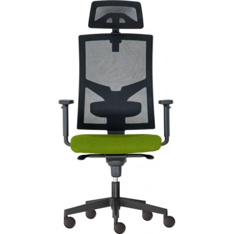 Kancelárska stolička GAME Šéf SYN zelená (Bombay 38) + PDH nastaviteľný + podrúčky P44