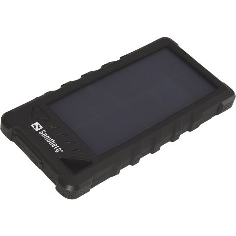 Sandberg prenosný zdroj USB 16000 mAh, Outdoor Solar powerbank, pre chytré telefóny, čierny 420-35