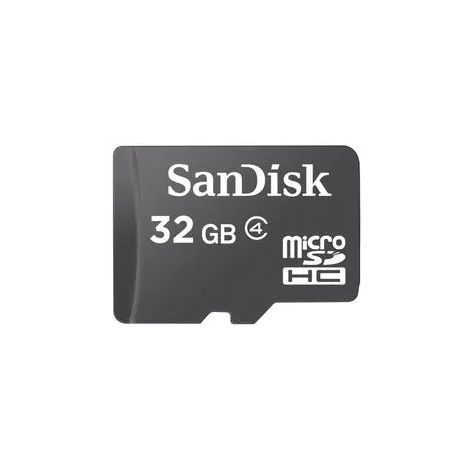 Sandisk/micro SDHC/32GB/18MBps/Class 4/+ Adaptér/Čierna SDSDQM-032G-B35A