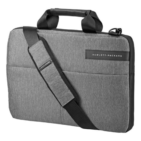 Taška na notebook 14", Signature II Slim Topload, šedá z polyesteru, HP